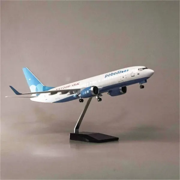 Russian Victory Airlines Boeing 737 Model Airplane - Image 8