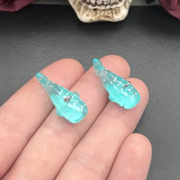 10pcs Acrylic Whale Shark Pendant Charms - Image 5