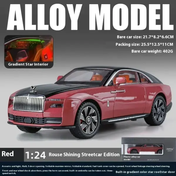 1:24 Rolls Royce Spectre Diecast Model Car - Image 10