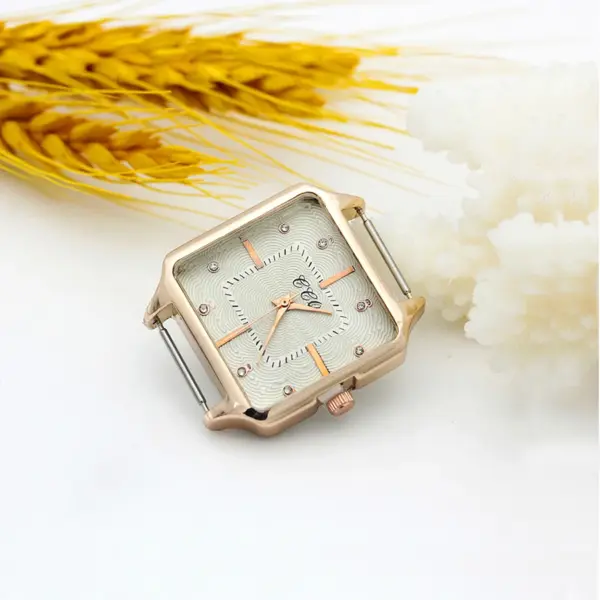 Rose Gold Square Watch Head 30mm 16mm Band - Image 21
