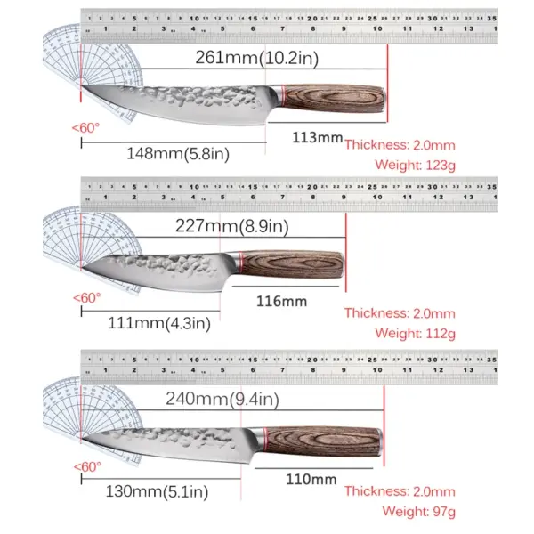 Professional Stainless Steel Kitchen Knife Set - Image 6