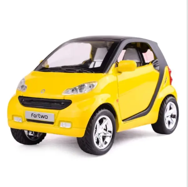1:32 Alloy Pink Smart Car Model - Image 3