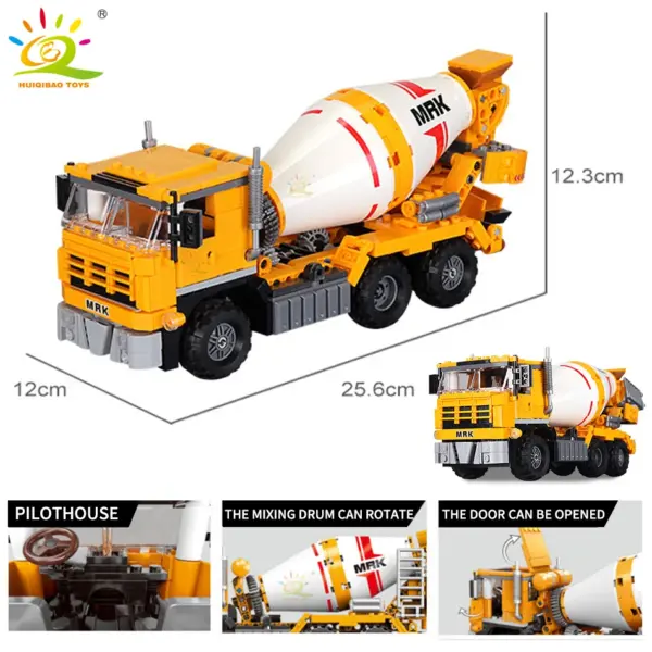 Engineering Truck Building Blocks Set HQB3034 - Image 2