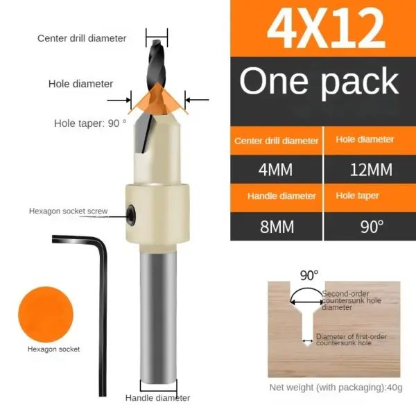 HSS Wood Countersink Drill Bit Set - Image 11