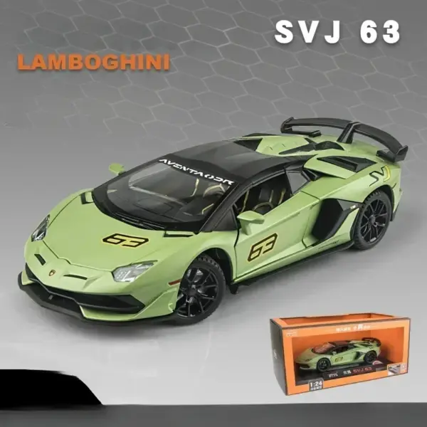 1:24 Scale Lamborghini Aventador SVJ Diecast - Image 10