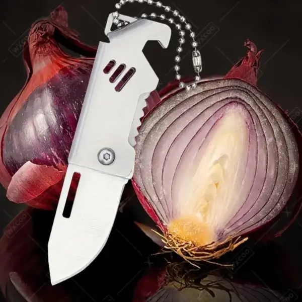 Folding Stainless Steel Mini Fruit Knife - Image 4