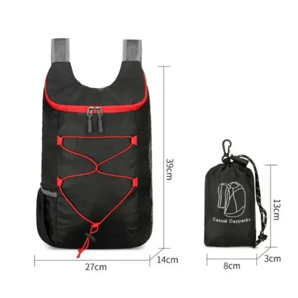 Lightweight 20L Waterproof Folding Backpack - Image 4