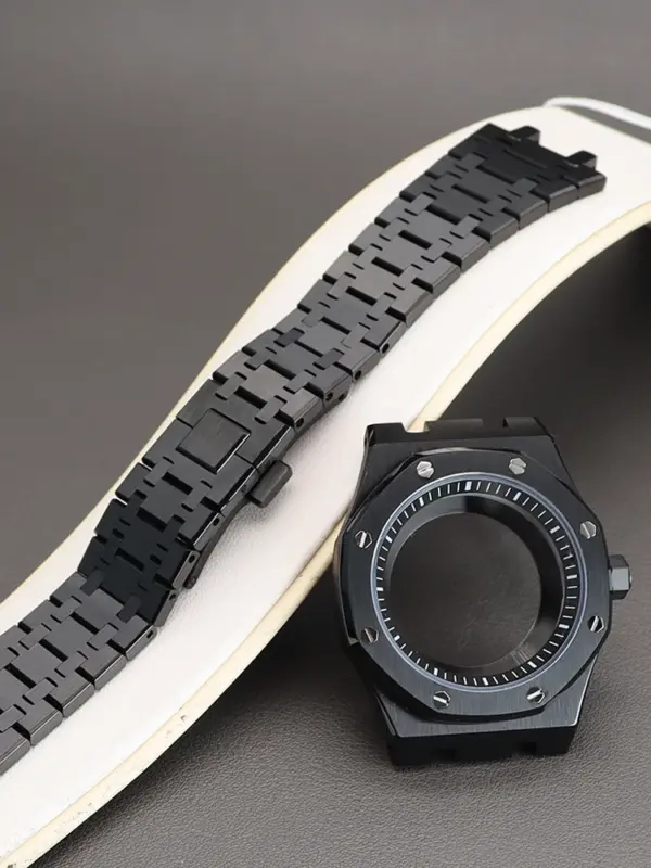 41mm Black Watch Case for Seiko Movement - Image 8