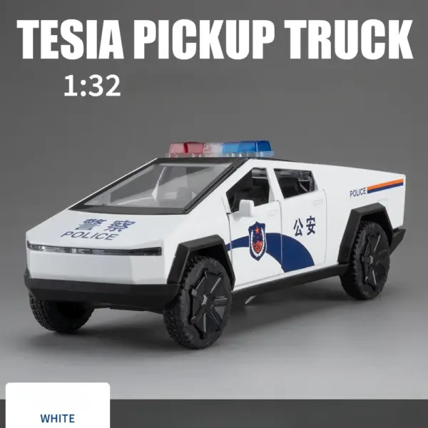 1:32 Tesla Pickup Truck Diecast Model Car - Image 6