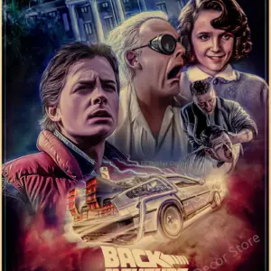 Vintage Back To The Future Movie Poster Print 61 S3ea2be567d4248768e301f6306219177p 1