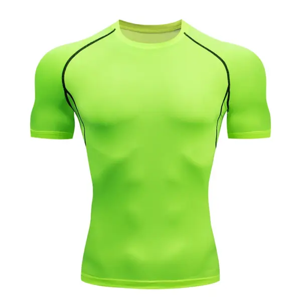 Men's Quick Dry Compression Fitness T-Shirt - Image 10