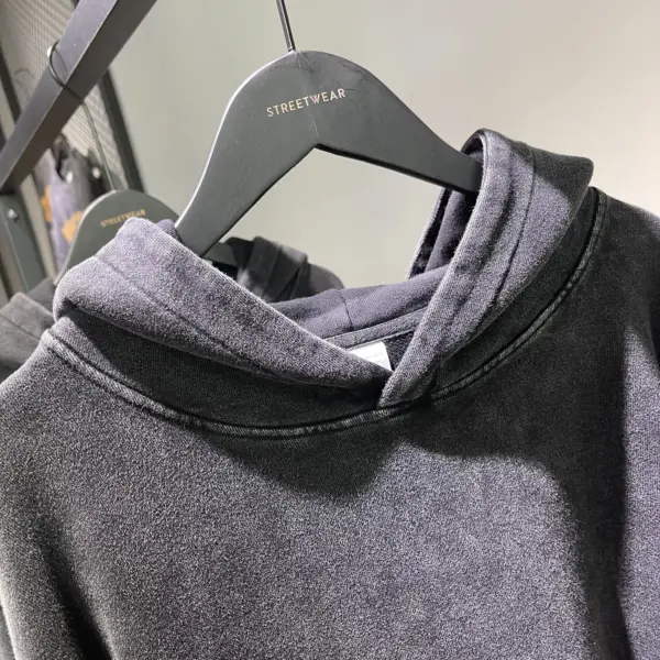 Casual Retro Hooded Sweatshirt for Men - Image 5