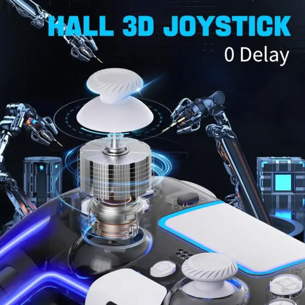 RGB Wireless PS4 Controller with Hall Joystick - Image 2