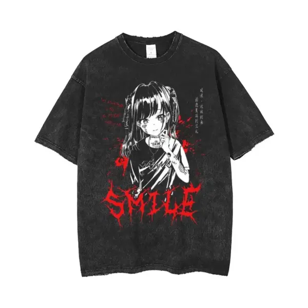 Gothic Printed Oversized T-Shirt for Men - Image 2