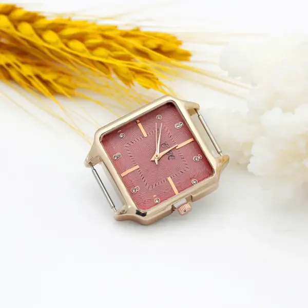 Rose Gold Square Watch Head 30mm 16mm Band - Image 16