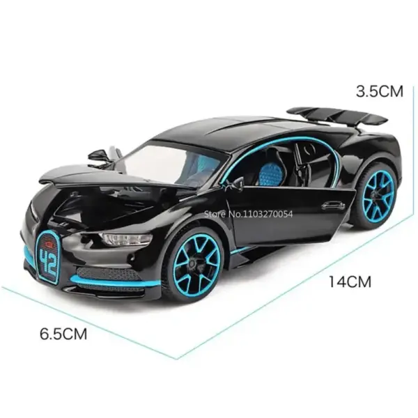 1/32 Bugatti Chiron Diecast Car Model - Image 6