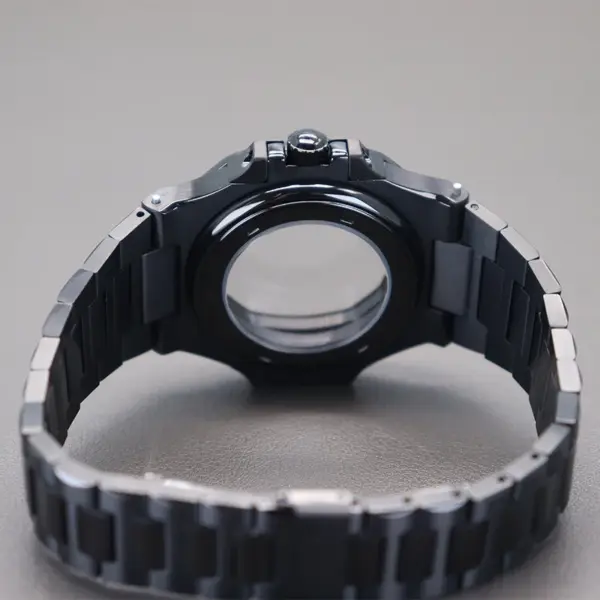 40mm Black Watch Case for Seiko NH34 NH35 - Image 6