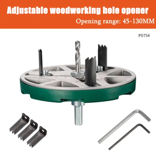 Adjustable Round Hole Saw Tool for Woodworking - Image 2