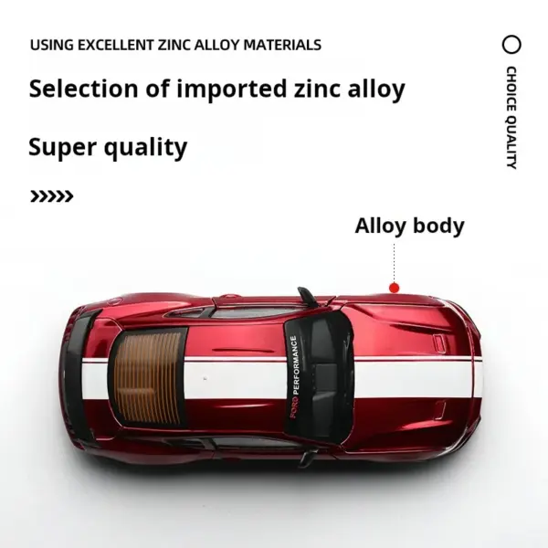1:43 Scale Ford Mustang GT Die-Cast Model Car - Image 5