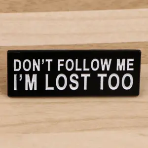 Funny Lost Lapel Pin Enamel Brooch Accessory