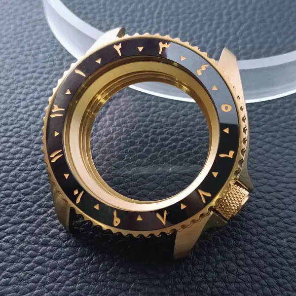 42mm Gold Rose Gold Stainless Steel Watch Case - Image 63