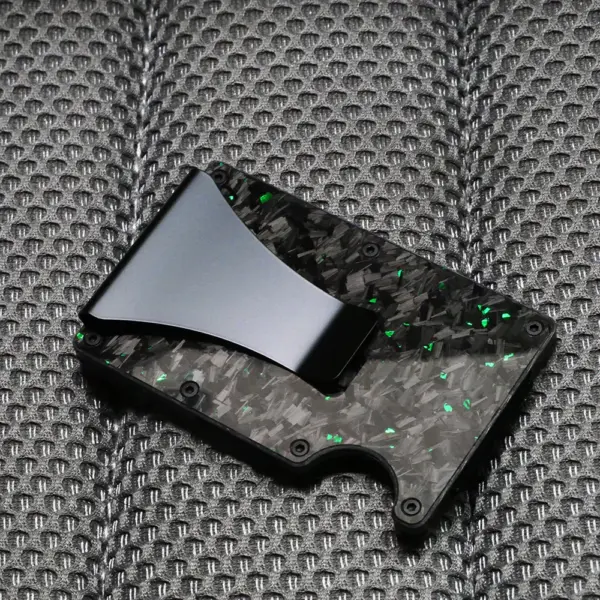 RFID Minimalist Carbon Fiber Slim Wallet - Image 3