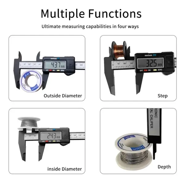 150mm Digital Plastic Vernier Caliper Tool - Image 2