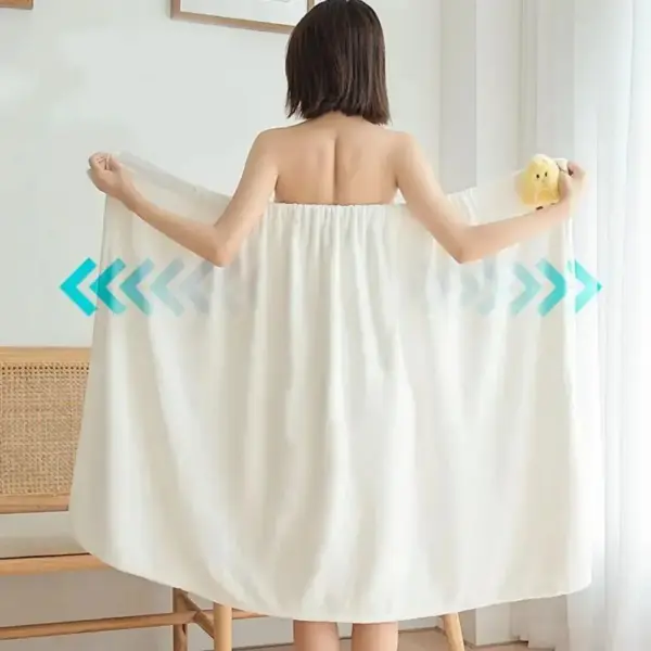 Cute Cartoon Coral Fleece Bath Towel Wrap - Image 3