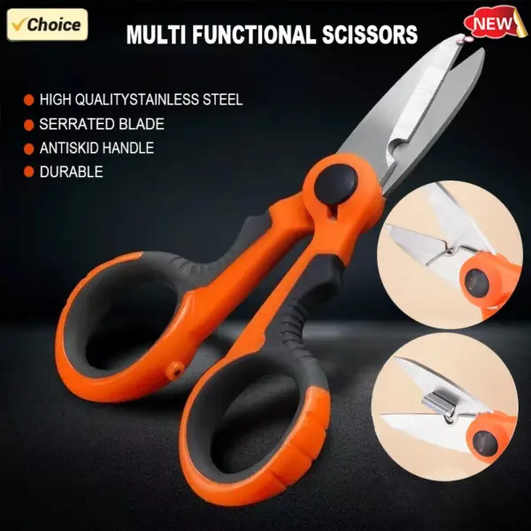 High Carbon Steel Multi-Purpose Fishing Scissors