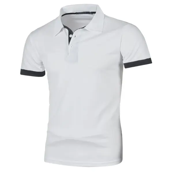 Mens Lightweight Short Sleeve Polo Shirt - Image 9