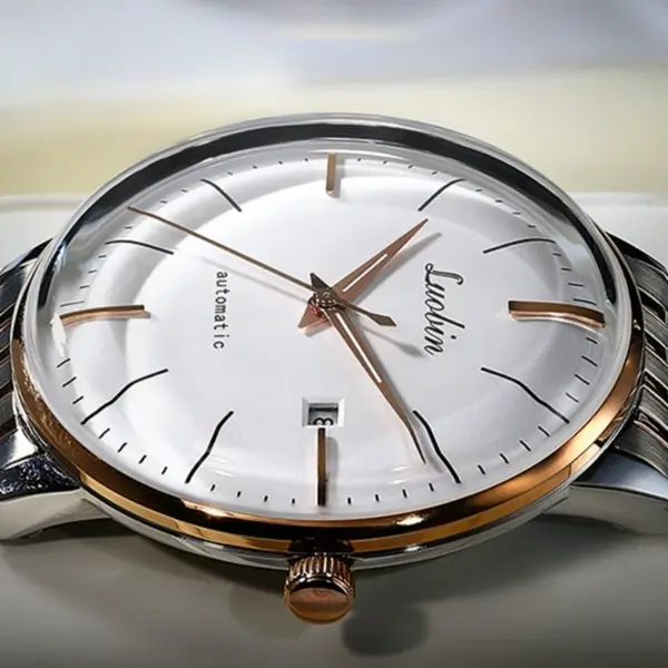 Mens Automatic Stainless Steel Mechanical Watch - Image 5
