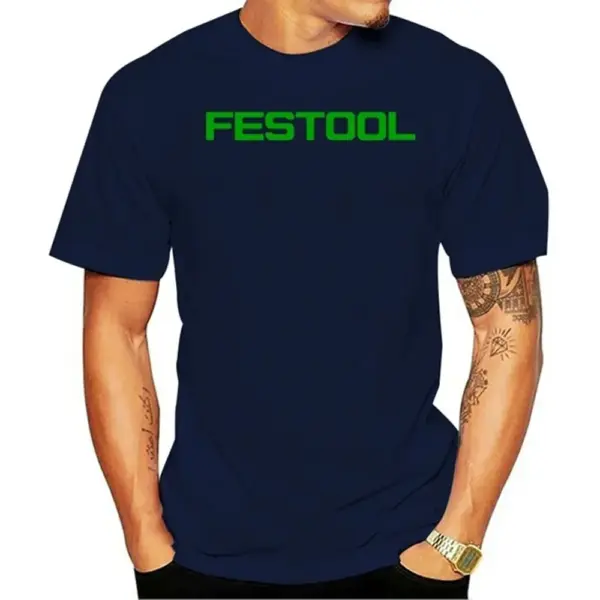 Festool Men's Cotton Round Collar T-Shirt - Image 8