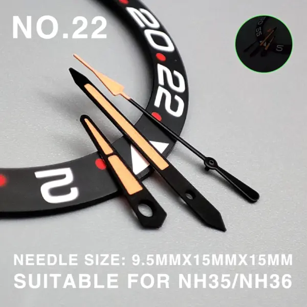 Green Luminous Watch Hands for NH35/NH36/4R - Image 6