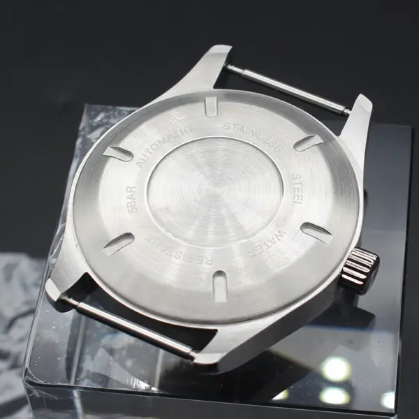 40mm Stainless Steel Watch Case for Seiko Movement - Image 5
