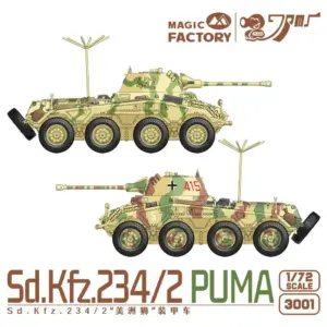 1/72 Sd.KFZ 234/2 Puma Armored Car Model Kit 6 S41934a4063524edd9b07fe59845c45deS