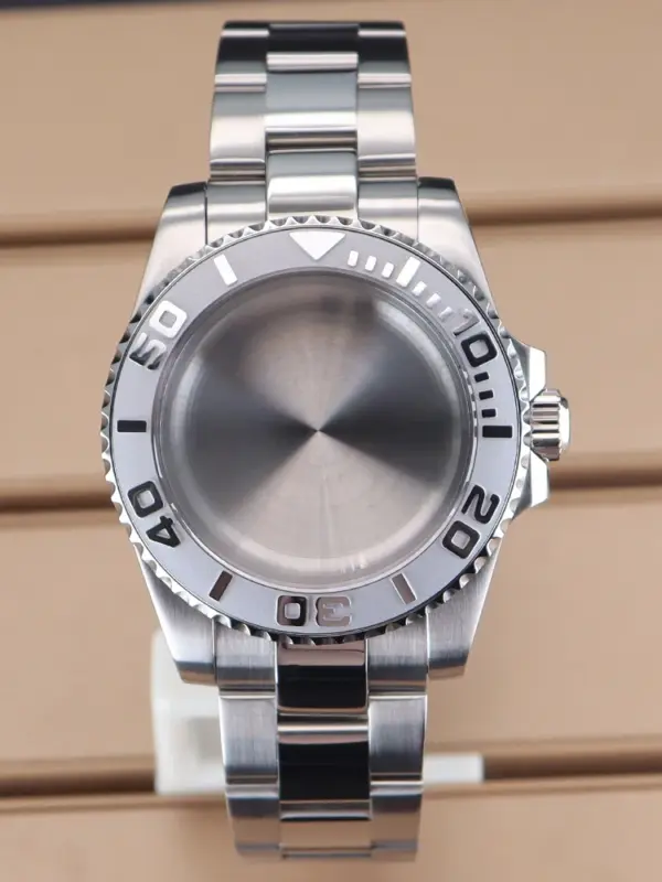 40mm Stainless Steel Watch Case for Seiko Movements - Image 10