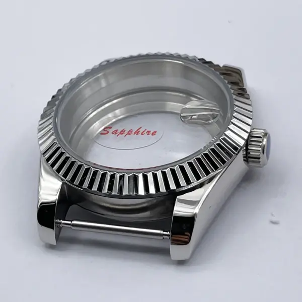 40mm Stainless Steel Fluted Watch Case NH35 NH36 - Image 5