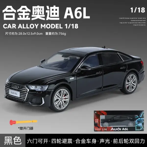 1:18 Audi A6 Diecast Alloy Model Car - Image 9