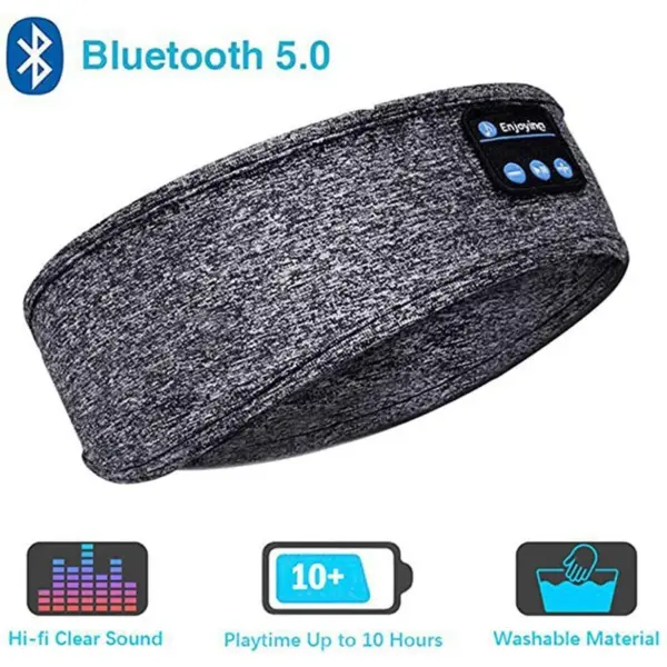 Bluetooth Headband Sleeping Headphones with Eye Mask - Image 7