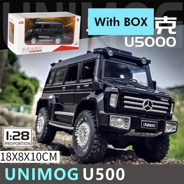 1:28 UNIMOG U500 Diecast Alloy Truck Model - Image 7