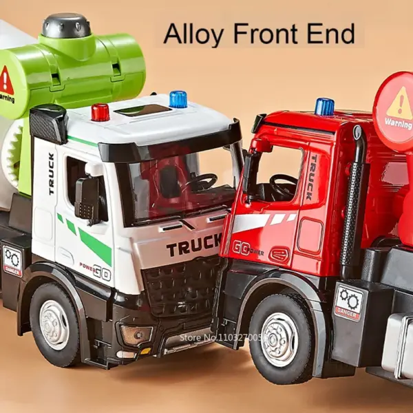 1:24 Alloy Electric Mixer Truck Toy Model - Image 3