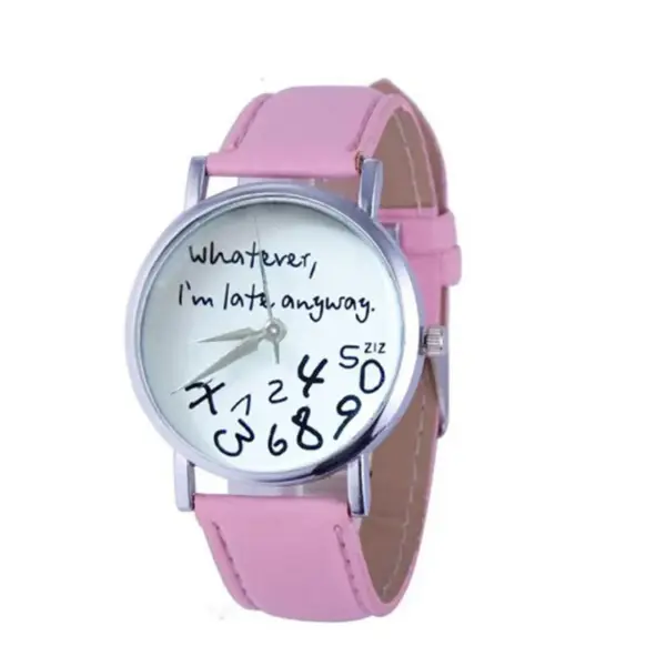 Ladies Big Dial Leather Watch SKU JS-SWWLDLWC - Image 5
