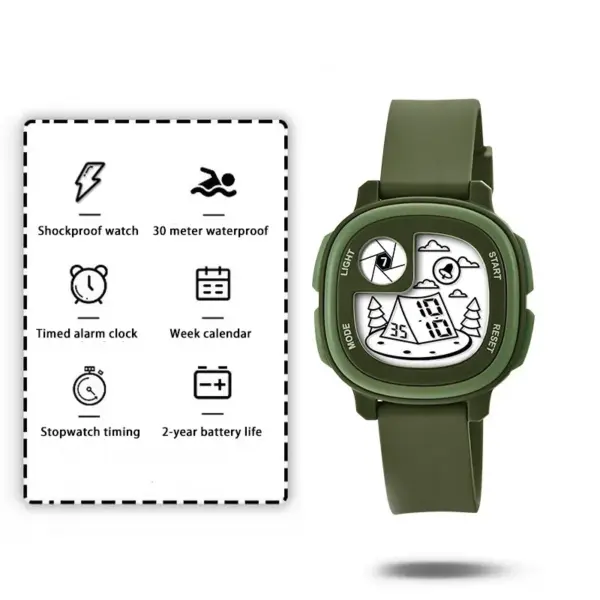 UTHAI CE147 Cartoon Pattern Kids Digital Watch - Image 10