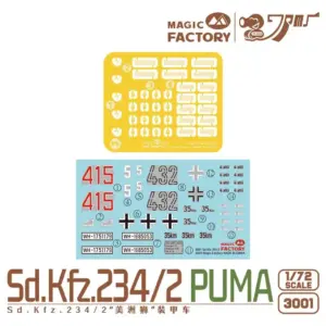 1/72 Sd.KFZ 234/2 Puma Armored Car Model Kit 9 S42bb8e6bdd94492e9c9fd70bc43038d9a