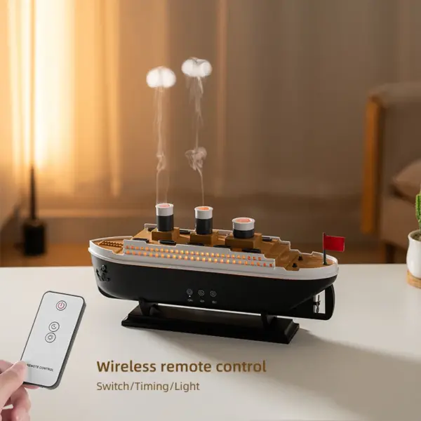 Humidifier Aromatherapy Ship Model with Remote - Image 4