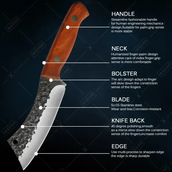 Professional Chef Boning Knife with Sheath - Image 2