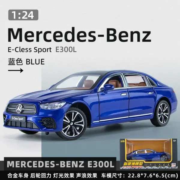 1:24 Mercedes Benz E300L Diecast Model Car - Image 12