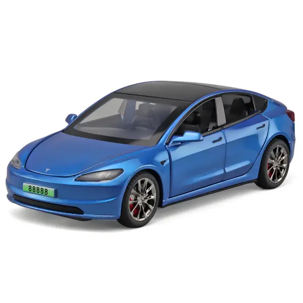 1:32 Tesla Model 3 Diecast Alloy Car - Image 7