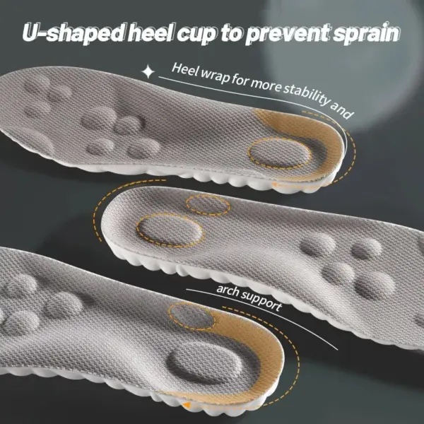 Breathable Shock-Absorbing Sports Insoles Pair - Image 5