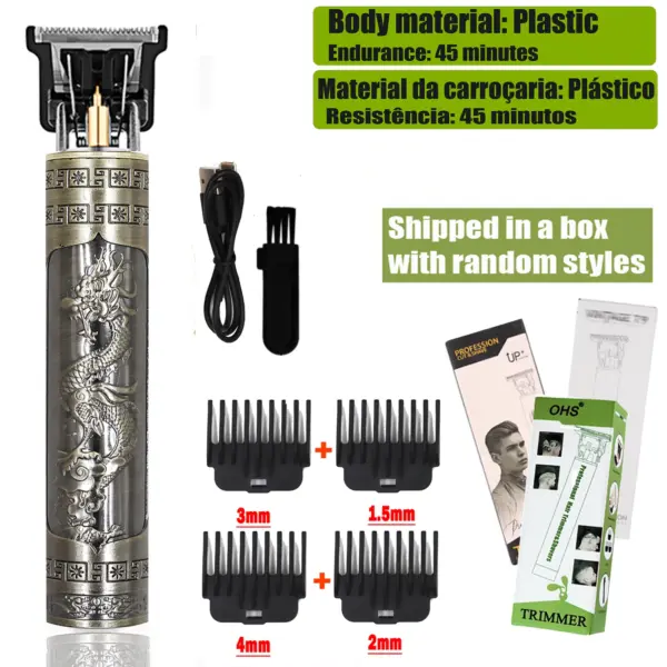 OHS T9 Hair Clipper Rechargeable Trimmer - Image 10